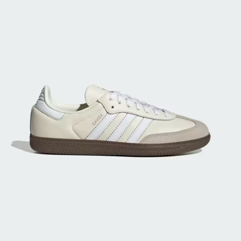 Adidas Samba Cream and Brown Sneakers